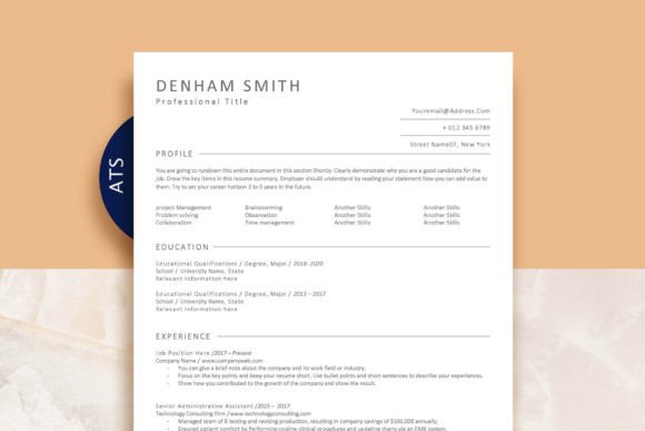 Download ATS Minimalist Resume Template - Minimalist resume template Collection
