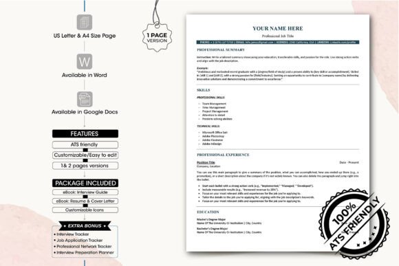 Download ATS Resume Template | Google Docs - Premium Resources