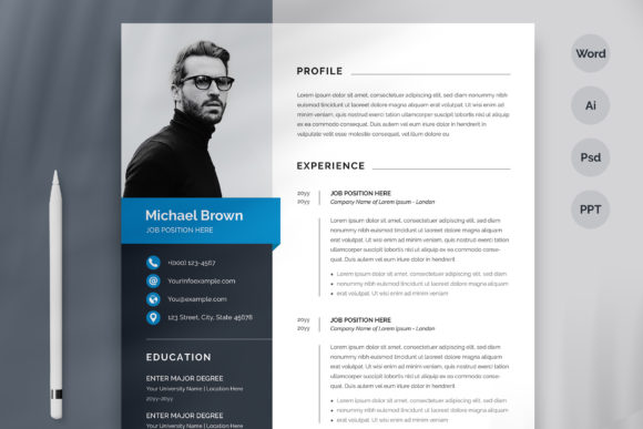 Download Professional Resume / CV Template - Cv template Collection